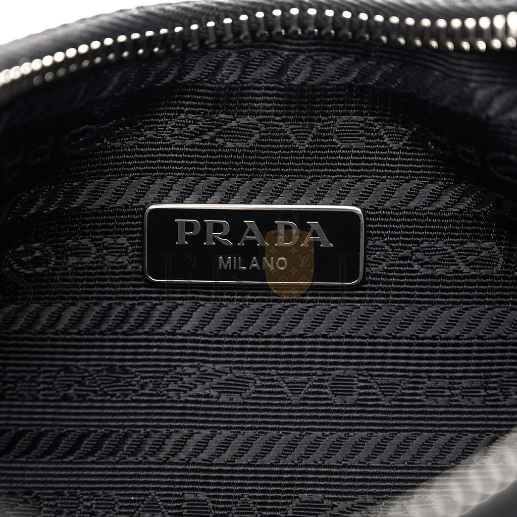 PRADA NYLON RE-EDITION 2005 SHOULDER BAG BLACK (23*14*8cm)