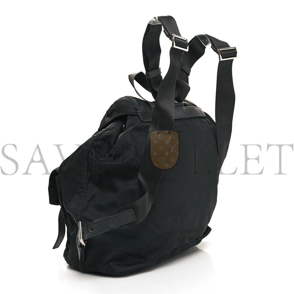 PRADA NYLON VELA MEDIUM BACKPACK BLACK (30*30*14cm)