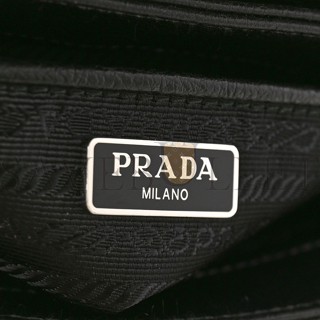 PRADA SAFFIANO CHAIN SHOULDER BAG BLACK (20*13*4cm)