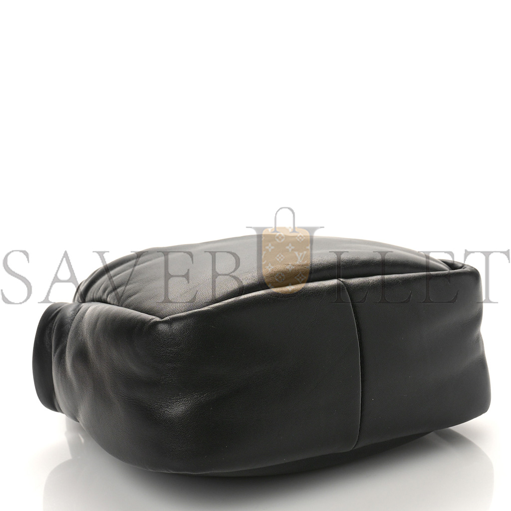 PRADA SOFT NAPPA SMALL PADDED SHOULDER BAG BLACK (30*25*11cm)