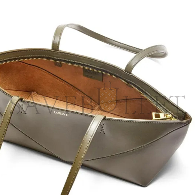 LOEWE CROPPED PUZZLE FOLD IN SHINY CALFSKIN A779PTEX01-3969 (39*12*12cm)