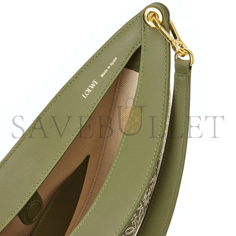 LOEWE LUNA ANAGRAM IN JACQUARD AND LEATHER A923PL9X01-4364 (30*27*8cm)