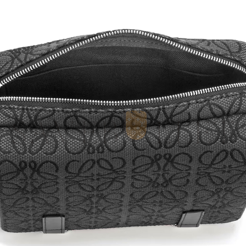 LOEWE MILITARY XS ANAGRAM IN SOFT CALFSKIN AND JACQUARD B553A72X16-1268 (23*18*9cm)