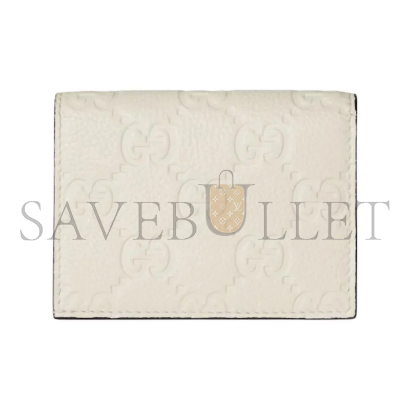 GUCCI GG EMBLEM MINI WALLET ‎815901AAEEM9540 (11*9*3cm)