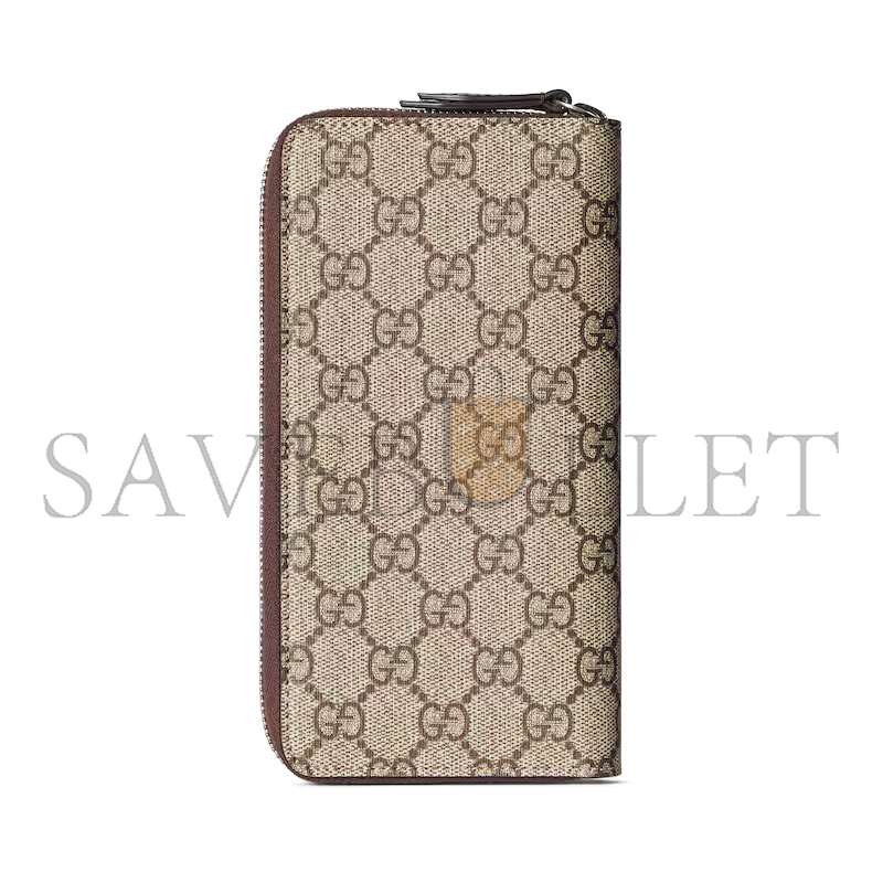 GUCCI BI-COLOR ZIP AROUND WALLET ‎822051FACQC9773 (10*20*2.5cm)