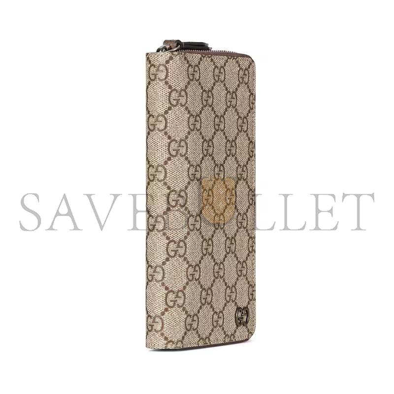 GUCCI BI-COLOR ZIP AROUND WALLET 822051FACQC9773 (10*20*2.5cm) GUCCI BI-COLOR ZIP AROUND WALLET 822051FACQC9773 (10*20*2.5cm)