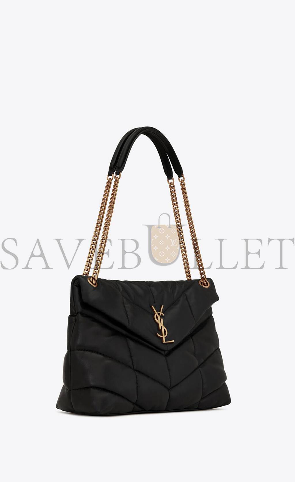 YSL PUFFER MEDIUM CHAIN BAG IN QUILTED LAMBSKIN 5774751EL071000 (35*23*13.7cm)