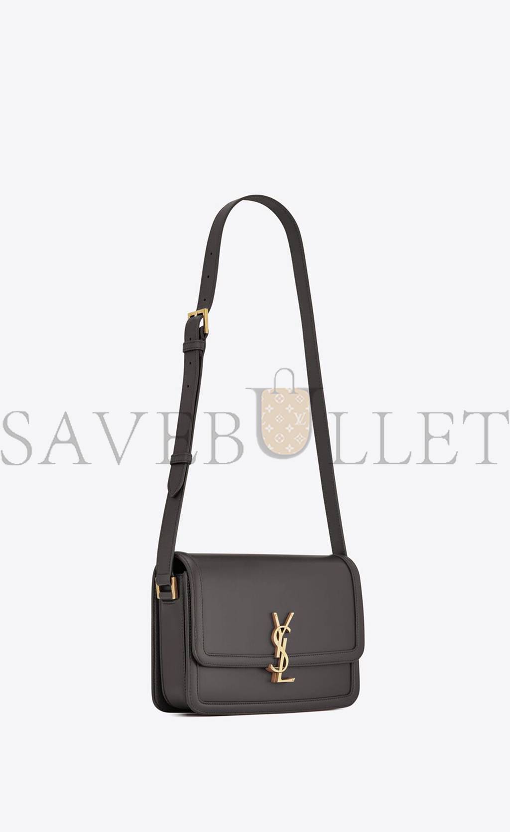 YSL SOLFERINO MEDIUM SATCHEL IN BOX SAINT LAURENT LEATHER 6343050SX0W1112 (23*16*6cm)